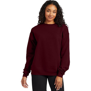 <b>Men</b> Solid Crewneck Sweatshirt Bulk Wholesale Cotton Fleece <b>Pullover</b> <b>for</b> Custom Branding - Product Image 2