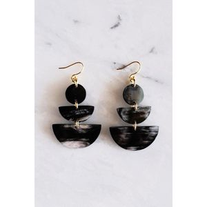 Artisan Buffalo Horn <b>Earrings</b> Handmade Natural Lightweight Boho Statement Jewelry for Women Fashion Lovers - Product Image 6