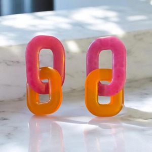 <b>Dropshipping</b> Ready Resin Earrings Blind Shipping Resin Earrings Solid Color Resin Earrings Custom Factory Wholesale Use Resin - Product Image 1