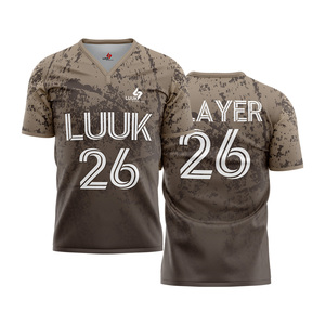 Maillots de football personnalisés OEM/ODM pour hommes, imprimés par transfert thermique, 100 % polyester, séchage rapide, évacuation de l'humidité, grandes tailles, vêtements de football - Product Image 3