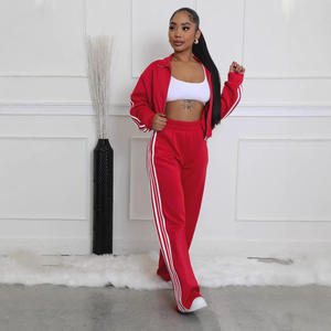 Conjunto Deportivo de Invierno para Mujer, Talla Grande, Color Sólido, 100% Algodón, Sudadera con Capucha y Pantalones Jogger de Dos Piezas - Product Image 4