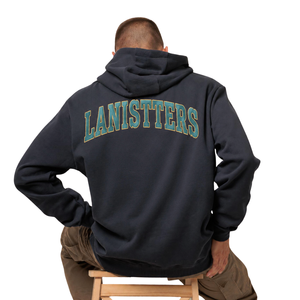 Sweat-shirt à capuche classique pour homme personnalisé, avec cordon de serrage, en molleton, poche kangourou, logo imprimé sur le devant, 100% coton, streetwear - Product Image 2