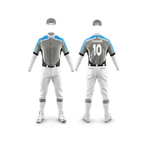 Uniformes de Béisbol de Verano de Alta Calidad, Ligeros, Tallas Grandes, Cómodos, de Secado Rápido, Ropa Deportiva Sublimada, Nuevo Diseño, para Adultos, OEM - Product Image 1