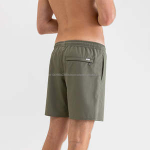 Shorts de bain et de sport pour hommes, couleur unie personnalisée, séchage rapide, style mode, pour la course à pied 2026 - Product Image 1
