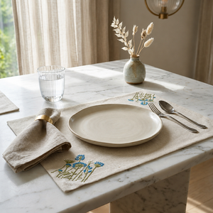 Napperon de table élégant en coton, set de table haut de gamme résistant à la chaleur, pour restaurant, durable, lavable et réutilisable - Product Image 3