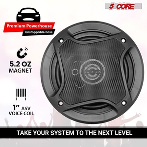 Haut-parleurs coaxiaux 5 voies pour portières de voiture, 5 paires, 350W, 4 ohms, système audio 2 voies avec super tweeter - Product Image 4