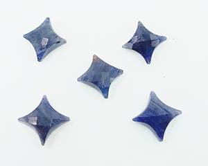 Perles de pierres précieuses en saphir bleu Ninja Star, perles en vrac pour la fabrication de bijoux, fournisseur en gros - Product Image 1