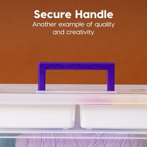 1 Confezione da 9 Qt. Contenitori in Plastica per Artigianato con Coperchi, Piccoli Organizzatori per Ufficio e Forniture Artistiche, Scatole Sensoriali - Product Image 3