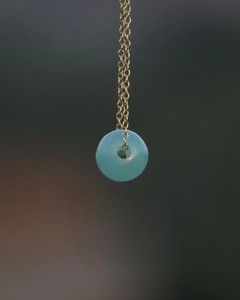Pendentif en perles de jade vert, collier en jade naturel, bijoux en cristal de guérison, porte-bonheur, cadeau de prospérité, fournisseur en gros - Product Image 2
