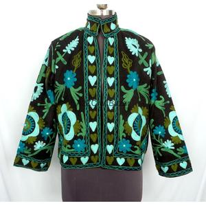 Wholesale Embroidered Breathable Cotton Lining Eco-Friendly Quick Dry Winter Vintage Cotrise <b>Jackets</b> Unisex Coat Autumn Regular - Product Image 1