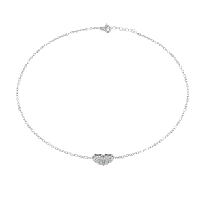 Pulsera de Diamantes con Corte Corazón en Plata de Ley 10K para Mujer, Joyería Romántica para Uso Diario, Diamantes de Laboratorio Color G - Product Image 4