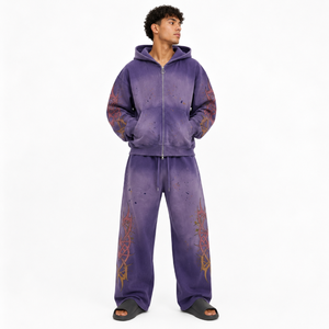 Venta al por mayor de conjuntos deportivos para hombre, gama de conjuntos deportivos extragrandes para marcas de ropa deportiva, con logotipo personalizado y MOQ bajo. - Product Image 1