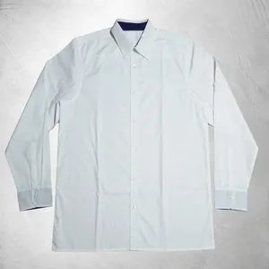 <b>WHITE</b> FORMAL OFFICE <b>SHIRT</b> <b>MENS</b> <b>LONG</b> <b>SLEEVE</b> PLAIN BLANK COTTON DRESS <b>SHIRT</b> SLIM FIT - Product Image 1