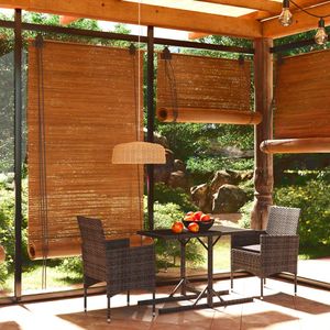 Set da Pranzo da Giardino Ergonomico in Polyrattan Grigio di Media Dimensione, Ideale per Intrattenimenti all'Aperto - Product Image 1