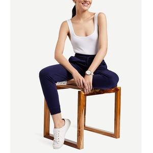 Nouveau design 2026 – Pantalon de jogging décontracté d'extérieur pour femme, taille haute, couleurs unies, tendance, OEM, pour l'hiver, vente en gros - Product Image 3
