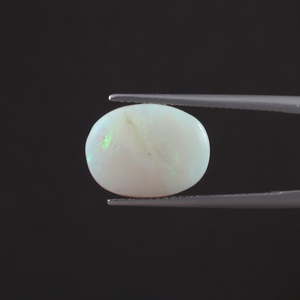 Premium Quality IGI Certified White Natural Opal Loose Gemstone 3.87 Carat Oval Cut Hand Cut <b>Polished</b> <b>Wax</b>/Oil Treated 14x11mm - Product Image 1
