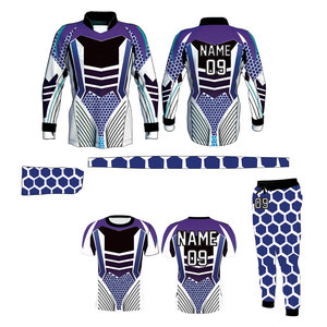Ensemble d'équipement de paintball professionnel : Maillot à manches longues et t-shirt à manches courtes entièrement sublimés, pantalon assorti et bandeau - Product Image 6