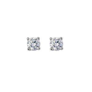 sparkling high carbon diamond 925 sterling <b>silver</b> <b>stud</b> earrings luxury women jewelry for wedding graduation religious events - Product Image 1