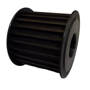 25T 8M 50 htd มู่เล่ย์เวลา50mm ความกว้างของสายพานอลูมิเนียมหน้าแปลนวัสดุเหล็กติดตั้งสีดำ - Product Image 3