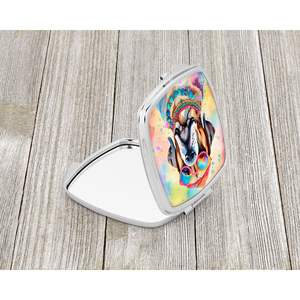 Mastiff Hippie Dawg Compact Pliant De Poche Miroir De Maquillage Portable Décoratif Voyage Miroir pour Femmes Filles De Poche Cadeau - Product Image 2
