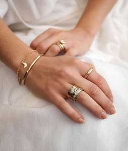 แหวนแต่งงานเพชรทรงกลมเพาะเลี้ยงในห้องปฏิบัติการ ทองคำแท้ 14k 18k ฝังแบบฟลัชเซ็ต ประกายระยิบระยับ ดีไซน์โมเดิร์นหรูหรา สวมใส่ได้ทุกวัน วงแหวนหน้ากว้าง - Product Image 2