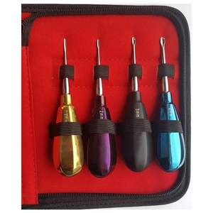 เครื่องมือถอนฟันสแตนเลสแบบแมนนวล ด้ามจับแบบมีลาย  สำหรับงานผ่าตัด ระดับ Class I สีเงิน - Product Image 4