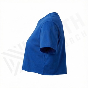 <b>Tie</b> Dye Design Stylish Casual Crop Top for Women Quick Dry T-Shirt Boutique Fashion Fitness Activewear Apparel Gym Gear - Product Image 3