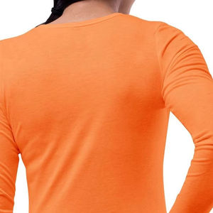 Camiseta interior de manga larga sedosa con efecto Space-Dye de la última colección premium para mujer, ideal para enfermeras y uso activo. - Product Image 6