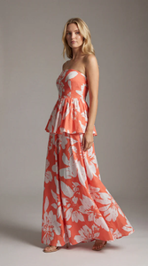 ชุดเซ็ตเสื้อครอปพิมพ์ลายดอกไม้และกระโปรงเอวสูงสำหรับผู้หญิง ชุดลำลองฤดูร้อนสำหรับใส่ไปชายหาด ขายส่ง - Product Image 5