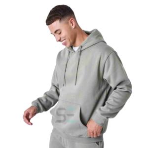 Pull à capuche 100% coton lourd de haute qualité unisexe sweat à capuche bouffant personnalisé pour hommes sweats à capuche d'impression - Product Image 1