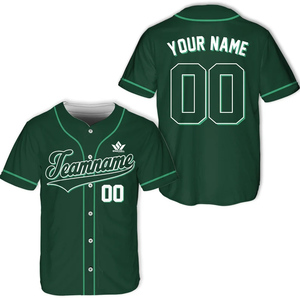 Maillot de baseball personnalisé avec nom d'équipe 00, impression sublimée, unisexe, manches courtes, respirant, en polyester, vêtements pour adultes, toutes saisons - Product Image 5