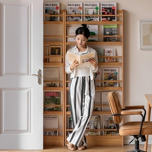 Scandinavian Style Oak Wood Wall Shelf with Hidden Brackets - Wholesale - Product Image 3