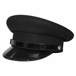Casquette à visière noire personnalisée haut de gamme unisexe pour uniforme de service – Vêtement de tête professionnel décontracté – Grande Vente - Product Image 4