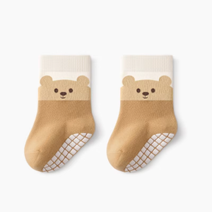 Chaussettes pour bébé en coton épais respirant antidérapant avec logo personnalisé pour garçons et filles de 0 à 3 mois et de 6 à 12 mois - Product Image 2