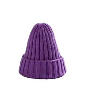 Customizable Rib Knit Acrylic <b>Beanie</b> Thick Gauge Knit Folded Cuff Soft Warm Stretch Fit Unisex Adult Breathable <b>Waterproof</b> - Product Image 4