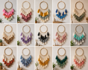 Anneaux ronds en fer de grande taille, design tendance, pour couronnes florales, attrape-rêves, macramé, décoration DIY, accessoires d'artisanat métallique, abat-jour - Product Image 5