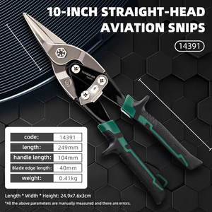 10 ''nhiệm vụ nặng nề CR-V thép hàng không tin snips trái Thẳng bên phải dụng cụ cầm tay để cắt kim loại sắt DIY Laser kéo cho - Product Image 2
