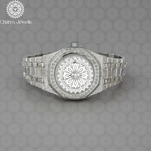 Reloj de Lujo Charm_Jewells para Mujer, Acero Inoxidable, 38mm, Esfera Poligonal, Cristal de Zafiro, Cierre de Mariposa, Cuarzo Analógico, a la Moda - Product Image 5