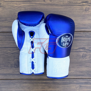 Guantes de Boxeo MMA Personalizables para Entrenamiento y Sparring de Artes Marciales, Cuero Genuino, Absorben la Humedad, Guantes Profesionales de Gimnasio - Product Image 3