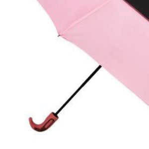 AKA 28 Inch Automatic Up Down Air Vent Collapsible <b>Umbrella</b> <b>Windproof</b> Rain <b>Umbrella</b> Pink Black Green Embroidered Crest - Product Image 3
