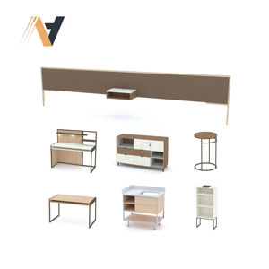 Juego de Muebles de Dormitorio de Lujo Contemporáneo, Diseño Modular de Almacenamiento, Acabado en Chapa de MDF/HPL/LPL, de Fábrica en Vietnam - Product Image 1