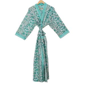 Kimono de algodón ligero Nature's Charm para mujer, estampados florales para el verano Lovin' Spring Awakening, Kimono de algodón fresco para otoño - Product Image 3