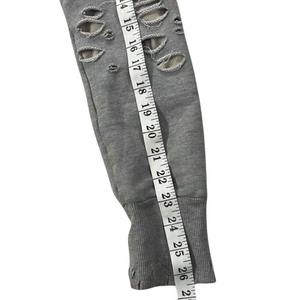 เสื้อฮู้ดดี้ผ้าฝ้ายแบบใหม่สำหรับผู้ชาย คุณภาพสูง ดีไซน์ขาดๆ แบบดิสเทรส ผลิตจากผ้าฝ้ายผสมคุณภาพสูง - Product Image 2