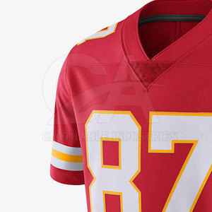 เสื้อฟุตบอลอเมริกันแบบกำหนดเอง ชุดกีฬาทีม ชุดฟุตบอลอเมริกัน ผู้ผลิตเสื้อฟุตบอลอเมริกัน รับผลิตแบบ OEM ODM - Product Image 5