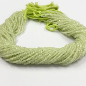 ลูกปัดหินพรีไนท์ธรรมชาติสีเขียวขนาด3มม. ลูกปัดอัญมณีคุณภาพสูงจำนวนมากจากผู้ผลิตขายส่ง - Product Image 1