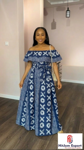 Tissu en coton imprimé africain vibrant style Ankara pour la confection de robes, l'artisanat et la mode traditionnelle textile du Cameroun - Product Image 3