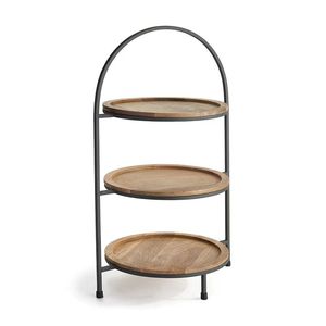 Wooden <b>Cake</b> <b>Stand</b> With Vintage Rustic Design For Wedding Party And Event Decor - Product Image 1