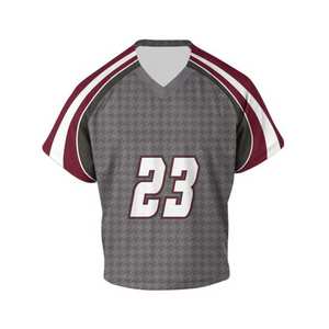 เสื้อลาครอสแบบกลับด้านได้ ผลิตจากโรงงาน ดีไซน์ใหม่ ชุดลาครอส พิมพ์ลายแบบซับลิเมชั่น ปรับแต่งได้ ชุดกีฬาทีม พรีเมียม - Product Image 6