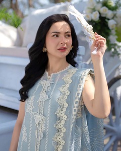 Nouvelle Robe de Soirée Courte en Chiffon à Manches Courtes, Dentelle Simple, Coupe Classique Évasée, Traîne Chapelle, Élégante et Magnifique, Nouveau Design de Haute Qualité - Product Image 1