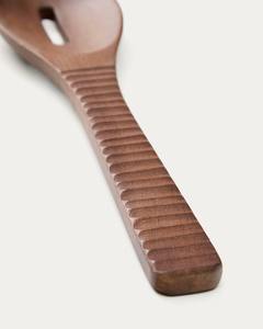 Cuillère en bois d'acacia avec trou, certifiée FSC 100%, cuillère en bois de luxe - Product Image 6